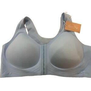 Luna Hug Embrace Your Curves Bra Size 5XL . Blue with Front Closure. NWT